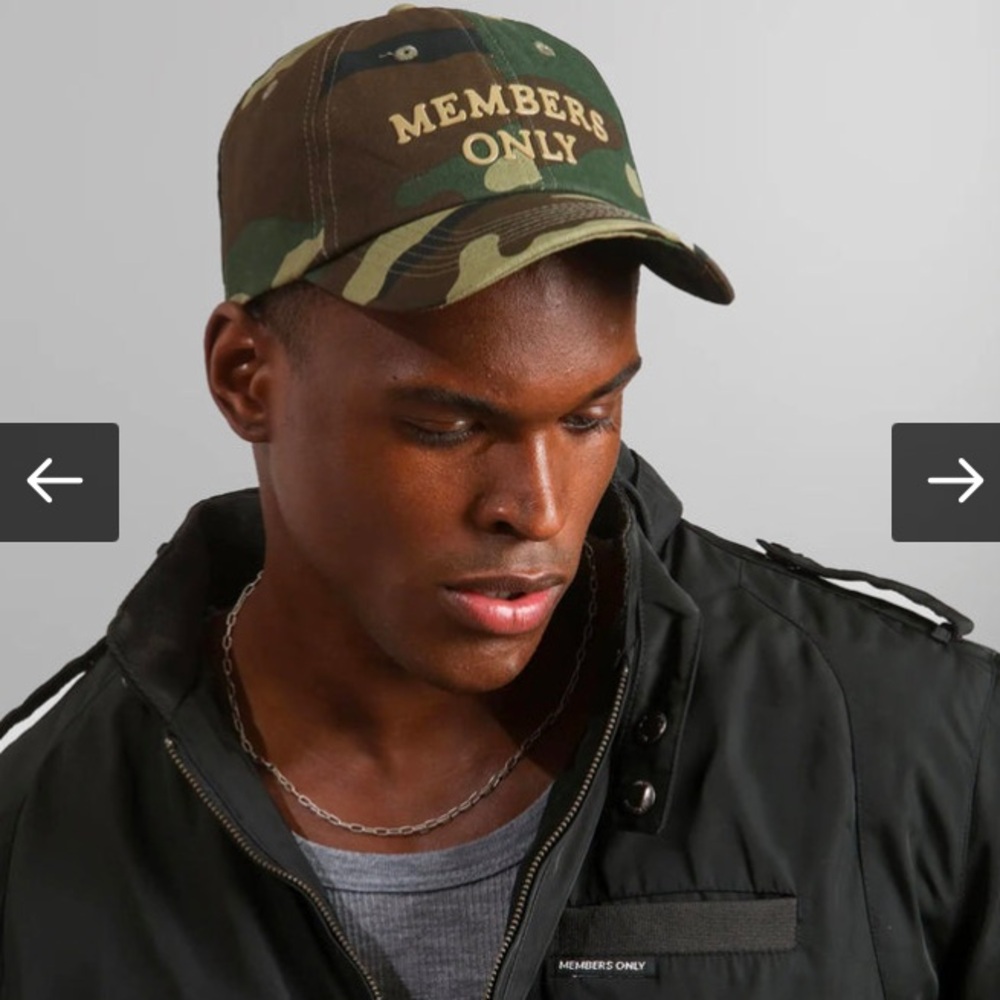 Members only camo hat